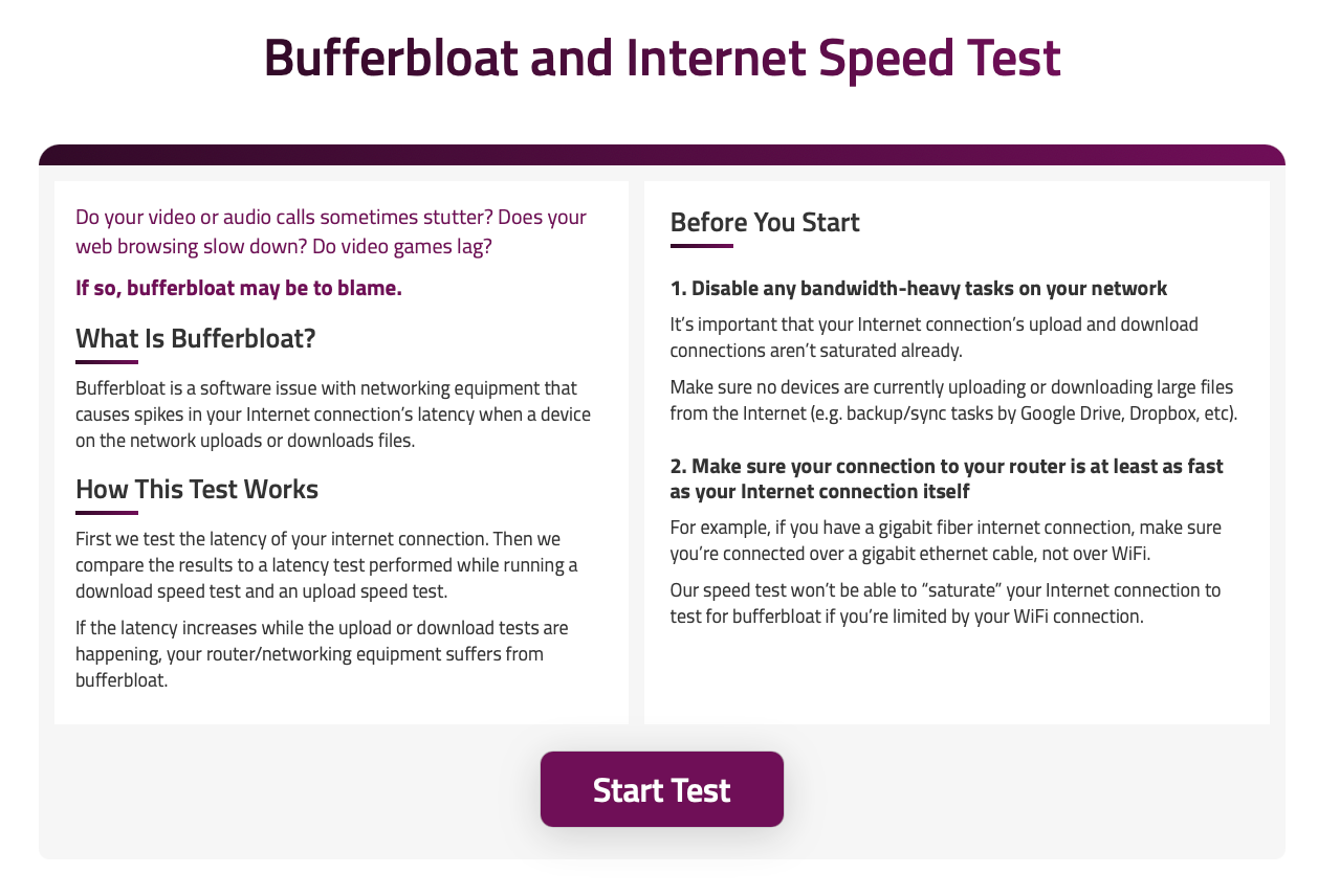QoS For Bufferbloat In A Home Network